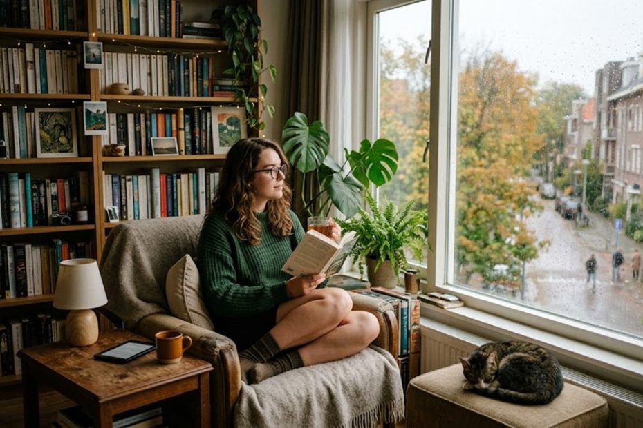 Introvert membaca buku