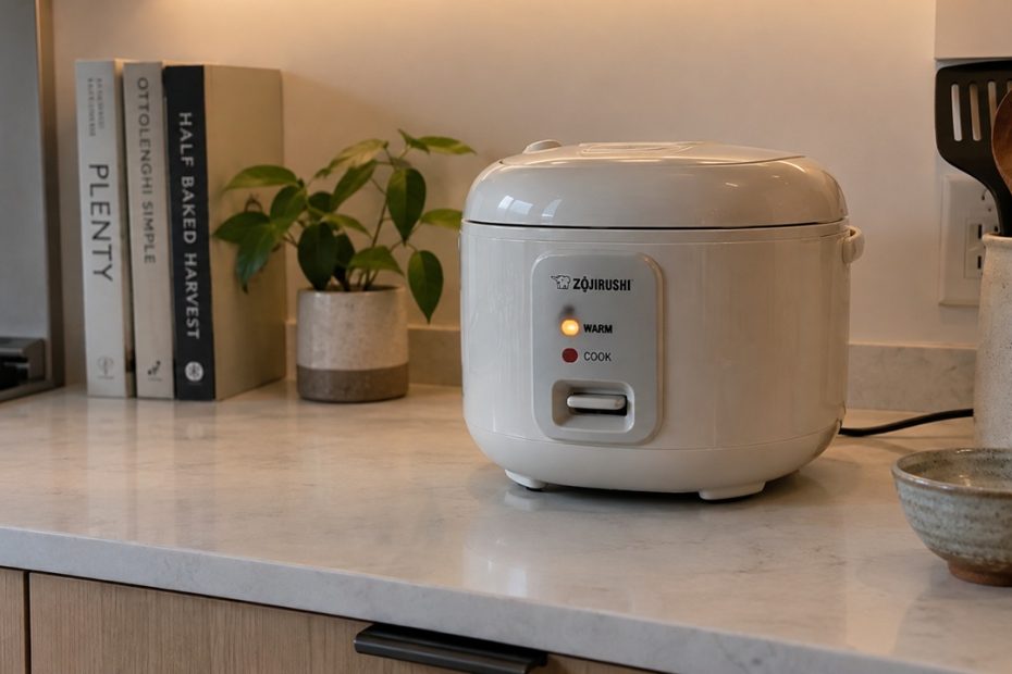 Nasi di Rice Cooker dalam Mode Warm
