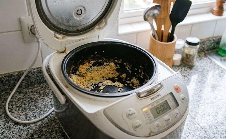 Cara Membersihkan Sisa Nasi Kering yang Menempel di Rice Cooker