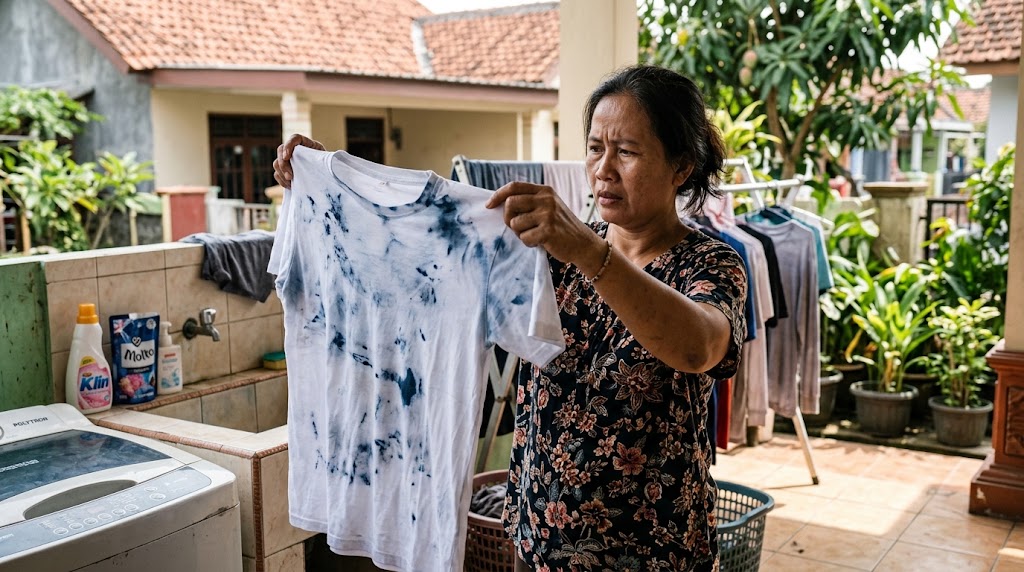 Cara Menghilangkan Noda Luntur pada Baju Putih setelah Dicuci Bersamaan, Jangan Langsung Pakai Pemutih