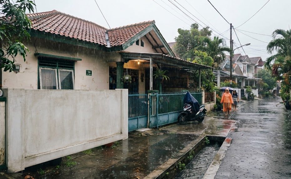 Rumah di Musim Hujan